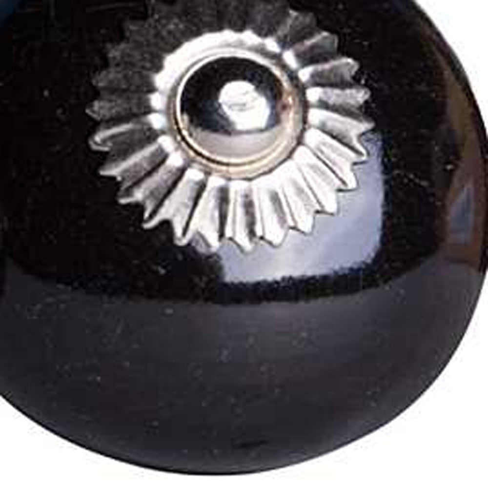 1.5’’ X 1.5’’ X 1.5’’ Ceramic Metal Black 12 Pack Knob - Knobs