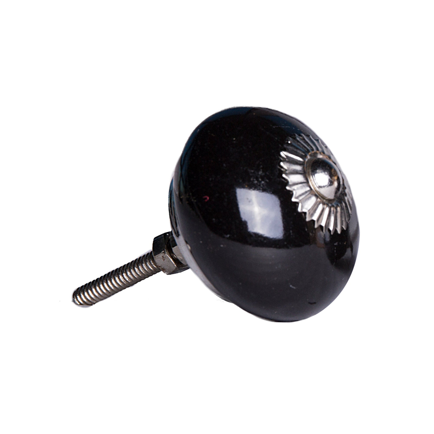 1.5’ X 1.5’ X 1.5’ Ceramic Metal Black 12 Pack Knob - Knobs