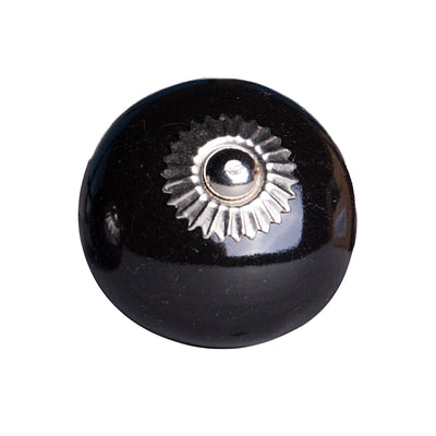 1.5’’ X 1.5’’ X 1.5’’ Ceramic Metal Black 12 Pack Knob - Knobs