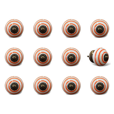 1.5’’ X 1.5’’ X 1.5’’ Ceramic Metal Multicolor 12 Pack Knob - Knobs