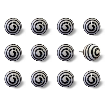 1.5’ X 1.5’ X 1.5’ Ceramic Metal Multicolor 12 Pack Knob - Knobs