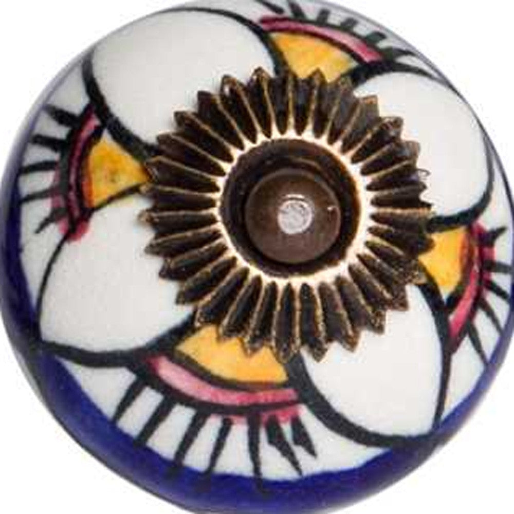 1.5’’ X 1.5’’ X 1.5’’ Ceramic Metal Multicolor 12 Pack Knob - Knobs