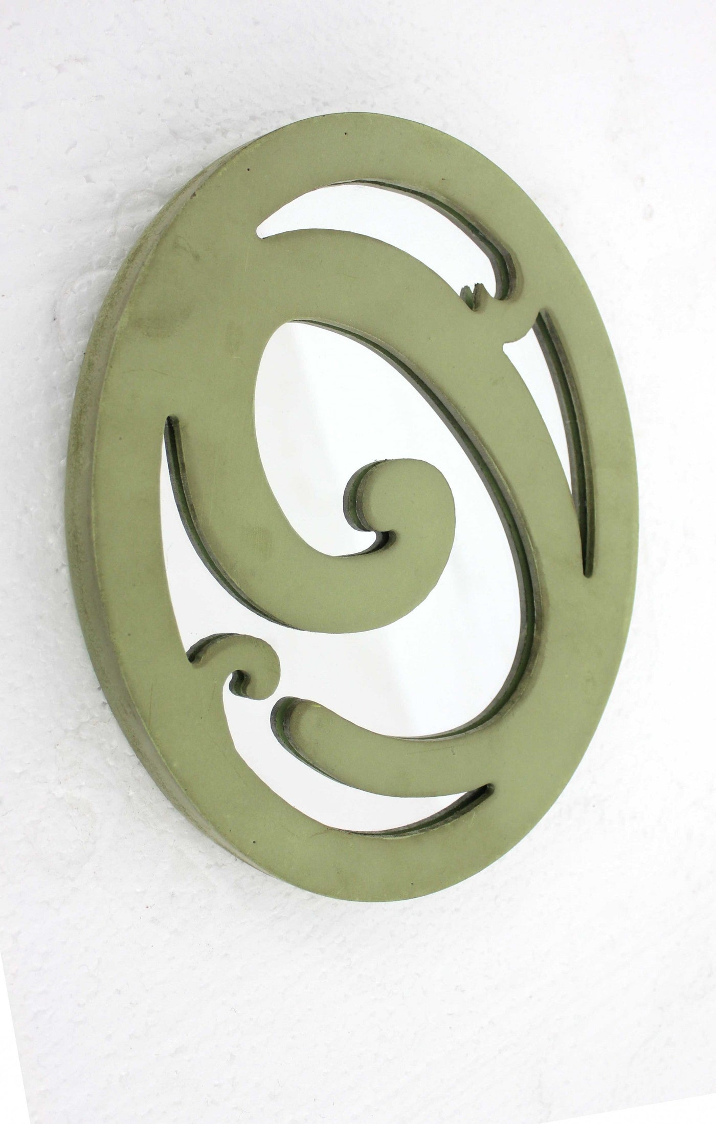 10’ X 8’ White Wood Wall Decor - Green - Wall Decor