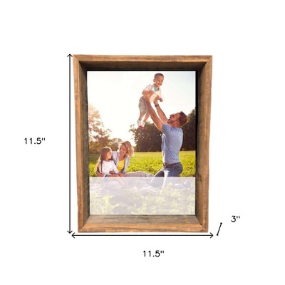 10’ X 10’ Rustic Farmhouse Dark Gray Wood Shadow Box - Picture Frames