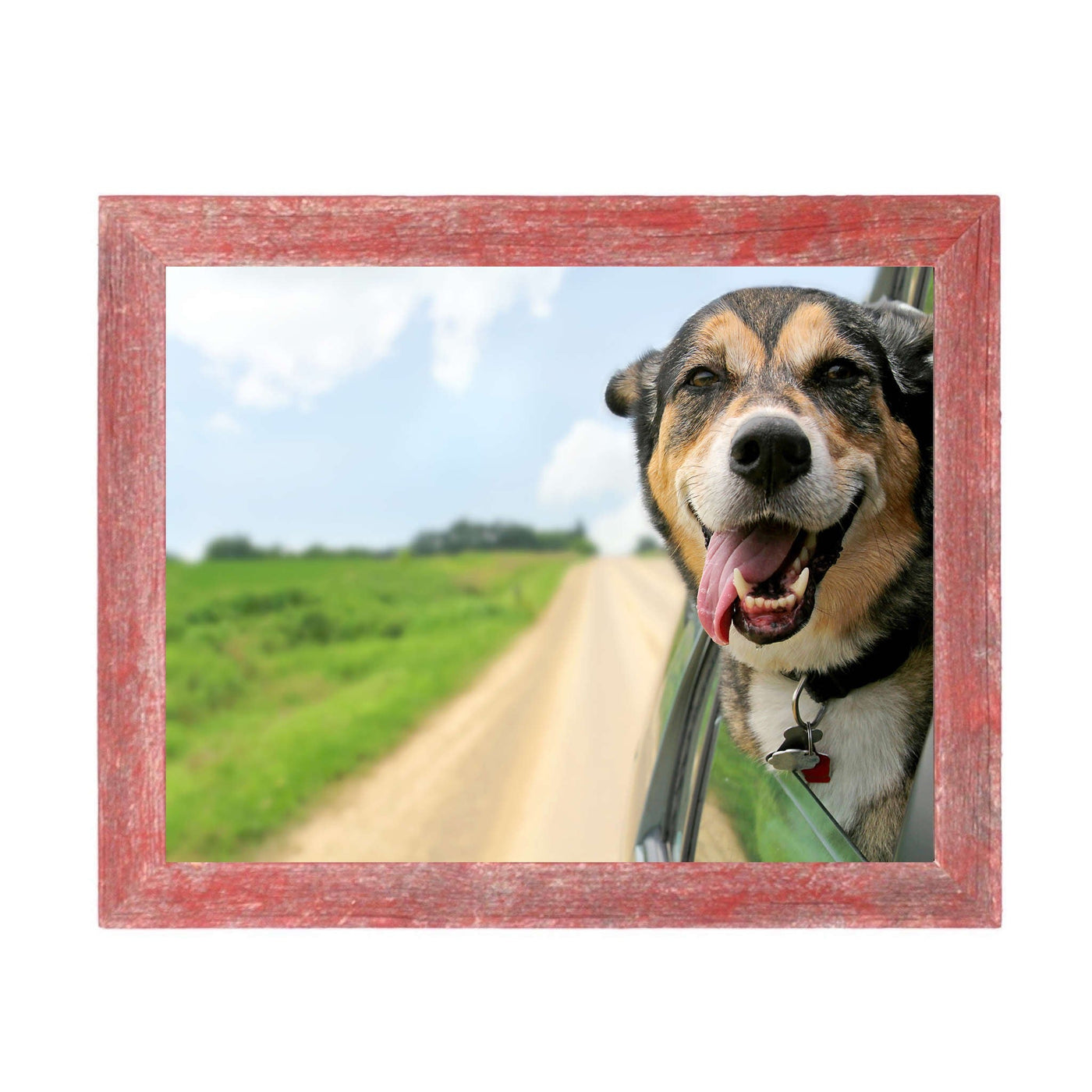 12” X 16” Rustic Farmhouse Red Wood Frame - Picture Frames