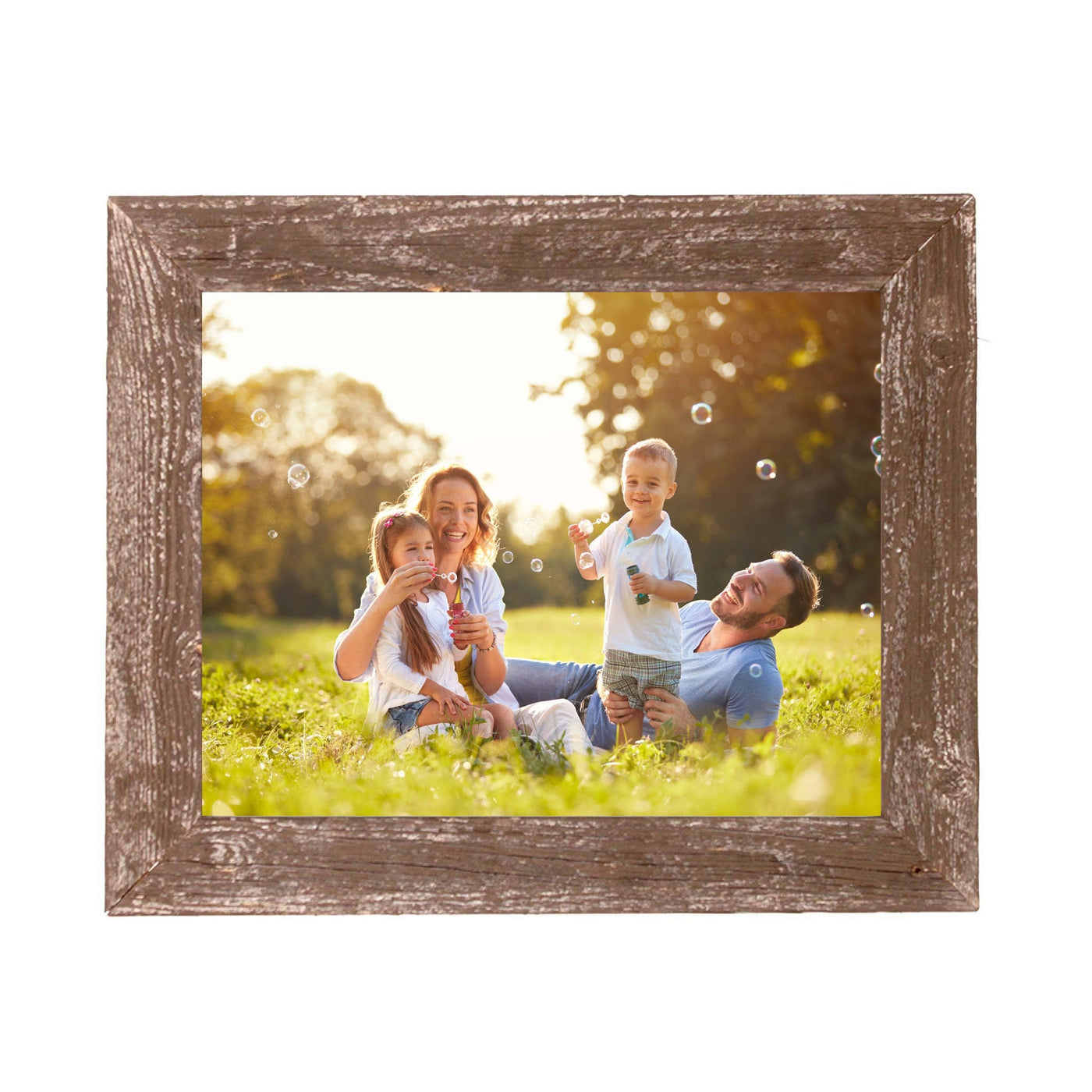 12” X 18” Rustic Farmhouse Brown Wood Frame - Picture Frames