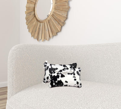 12’ X 20’ X 5’ Sugarland Black And White Faux Pillow 2 Pack - Accent Throw Pillows