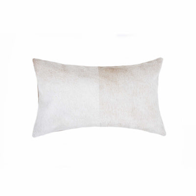 12’’ X 20’’ Natural Cowhide Throw Pillow - Accent Throw Pillows