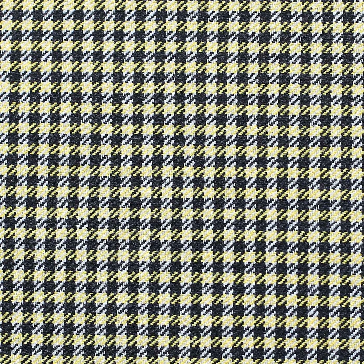 12’ X 20’ Yellow Houndstooth Zippered Handmade Polyester Lumbar Pillow Cover - Accent Throw Pillows