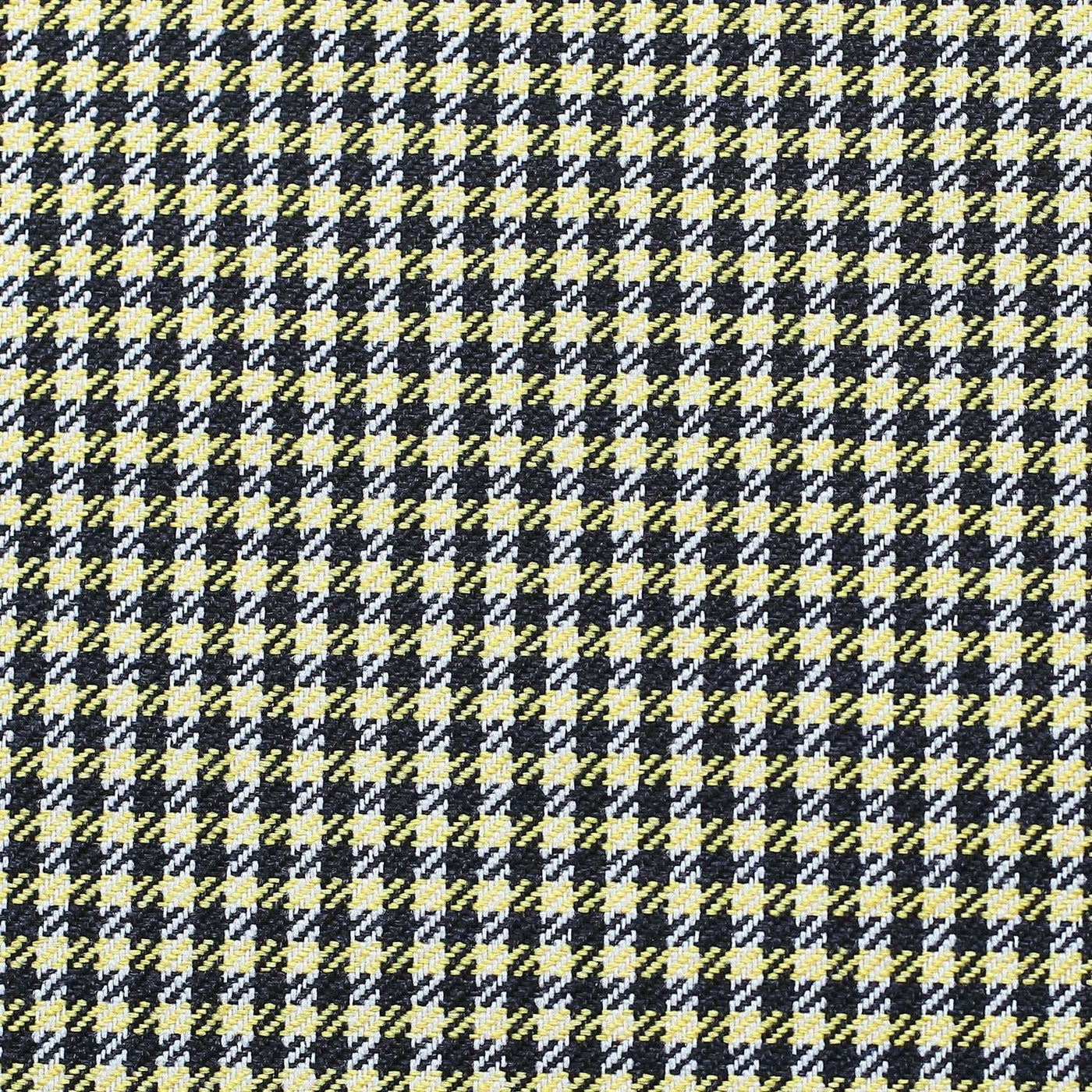 12’’ X 20’’ Yellow Houndstooth Zippered Handmade Polyester Lumbar Pillow Cover - Accent Throw Pillows