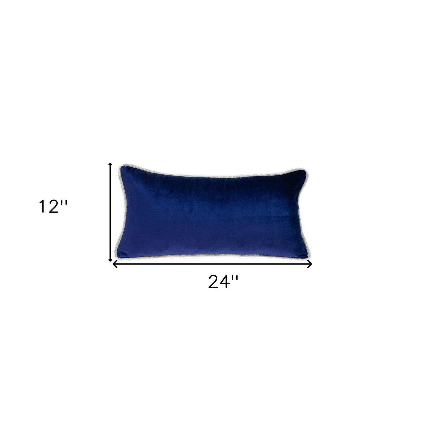 12’’ X 24’’ Blue Throw Pillow - Accent Throw Pillows