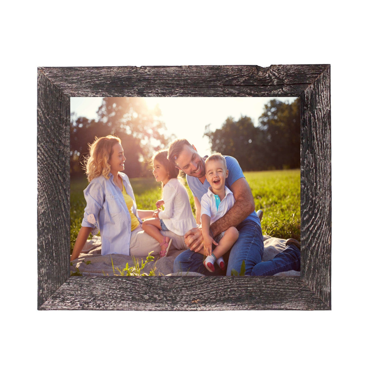 12’ X 24’ Rustic Farmhouse Rustic Black Wood Frame - Picture Frames