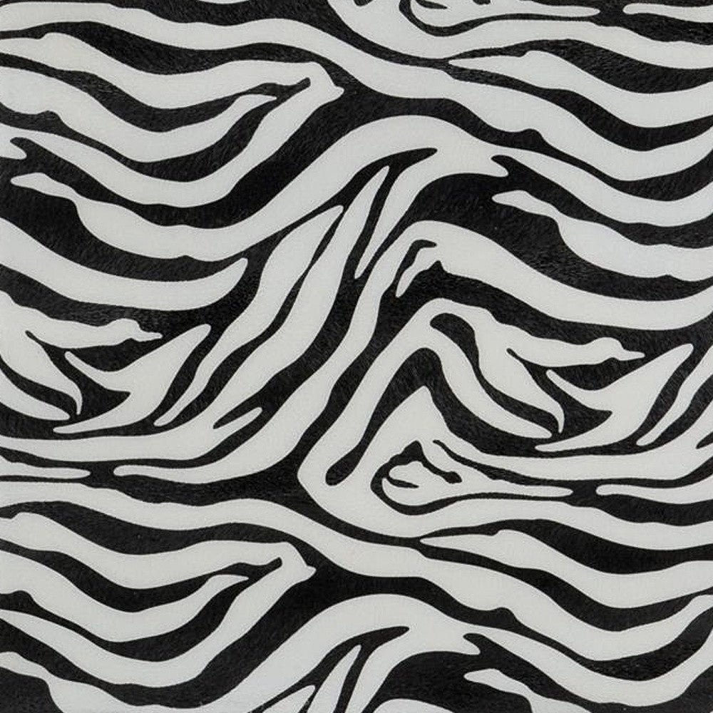 Small Iron Faux Zebra Skin Wall Tile - Wall Decor