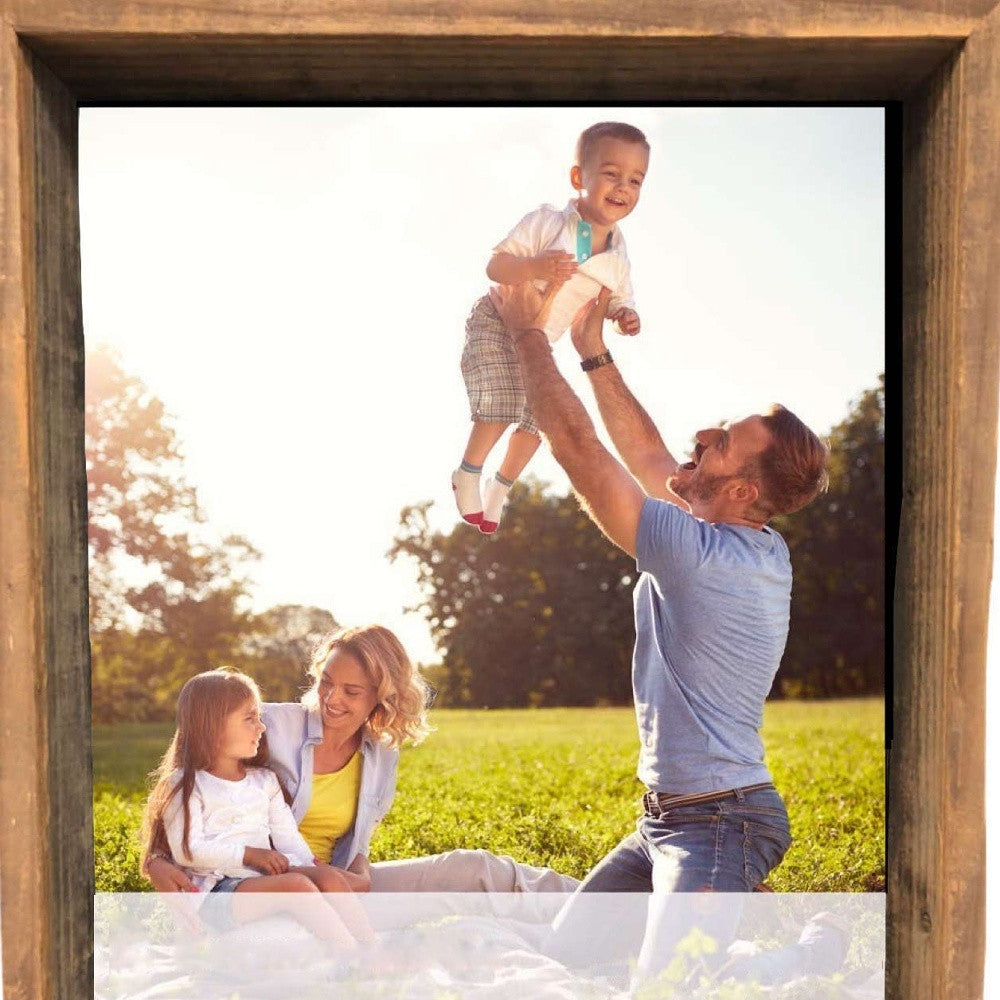 12” X 12” Rustic Gray Wood Shadow Box Frame - Picture Frames