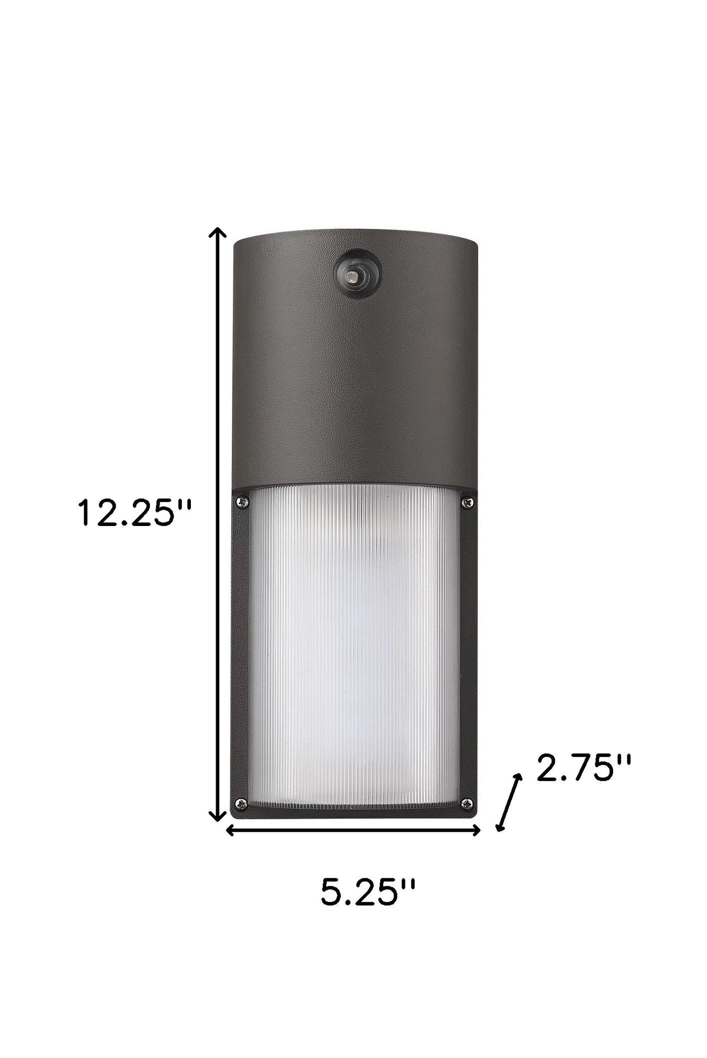 120-277V Bronze Integrated LED Wall Pack With Photocell - Wall Lighting