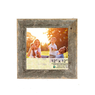 12X12 Natural Weathered Grey Picture Frame - Picture Frames