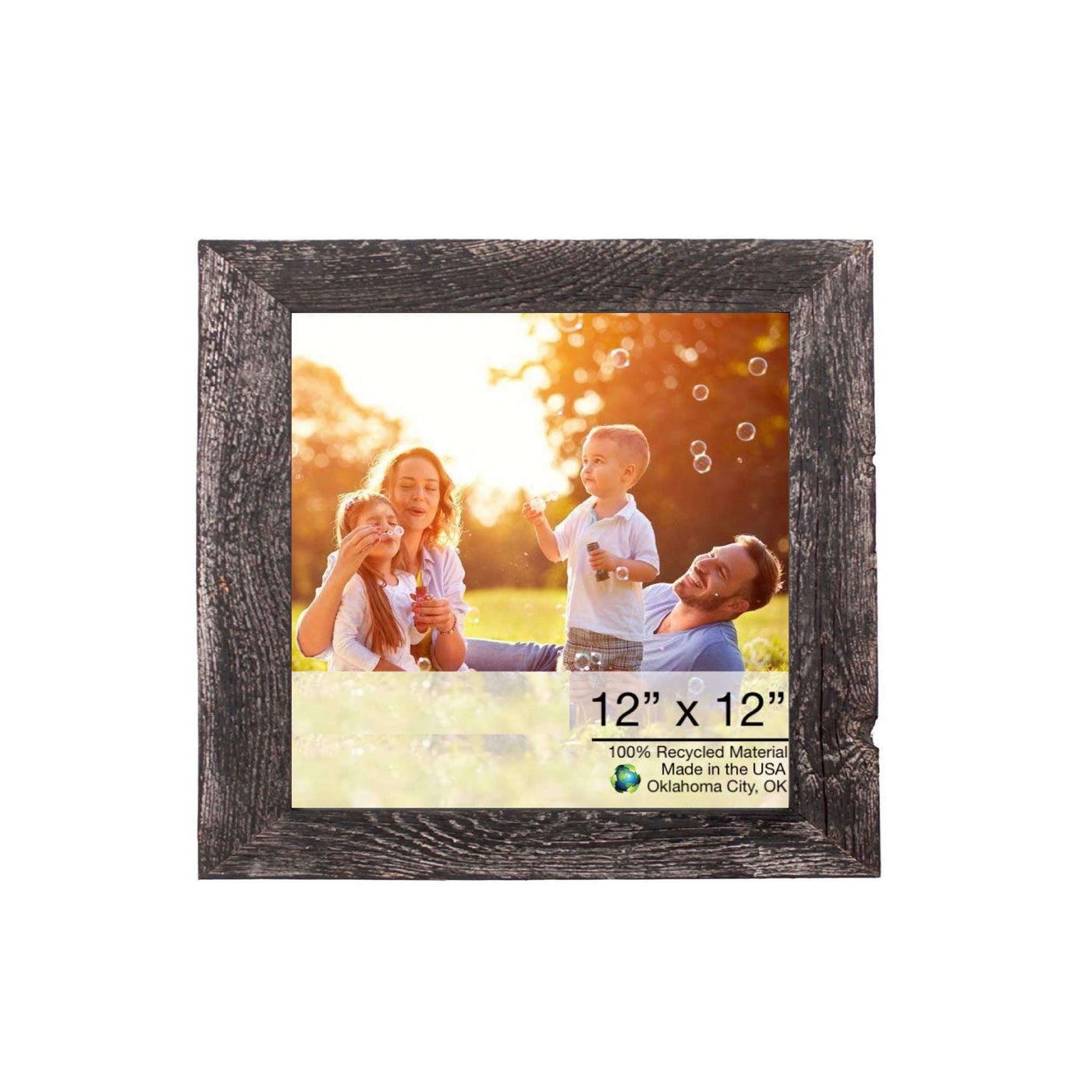 12X12 Rustic Smoky Black Picture Frame - Picture Frames