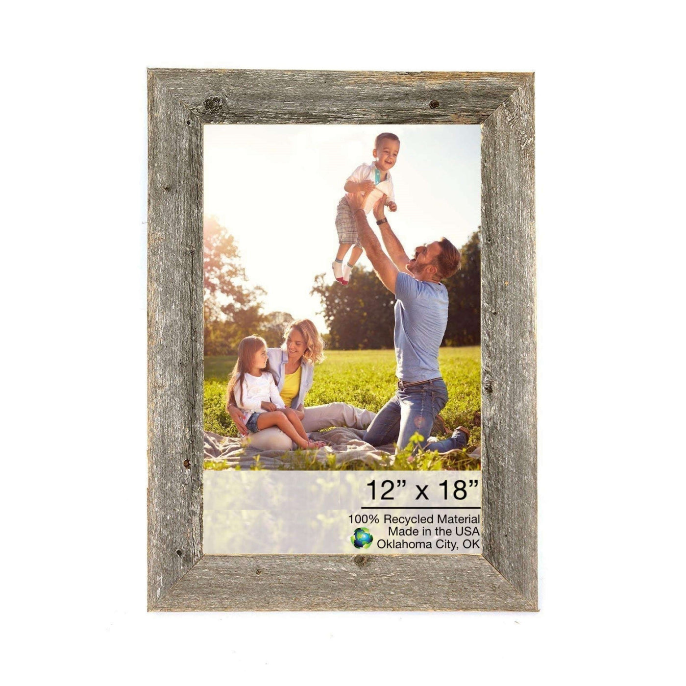 12X18 Natural Weathered Grey Picture Frame - Picture Frames