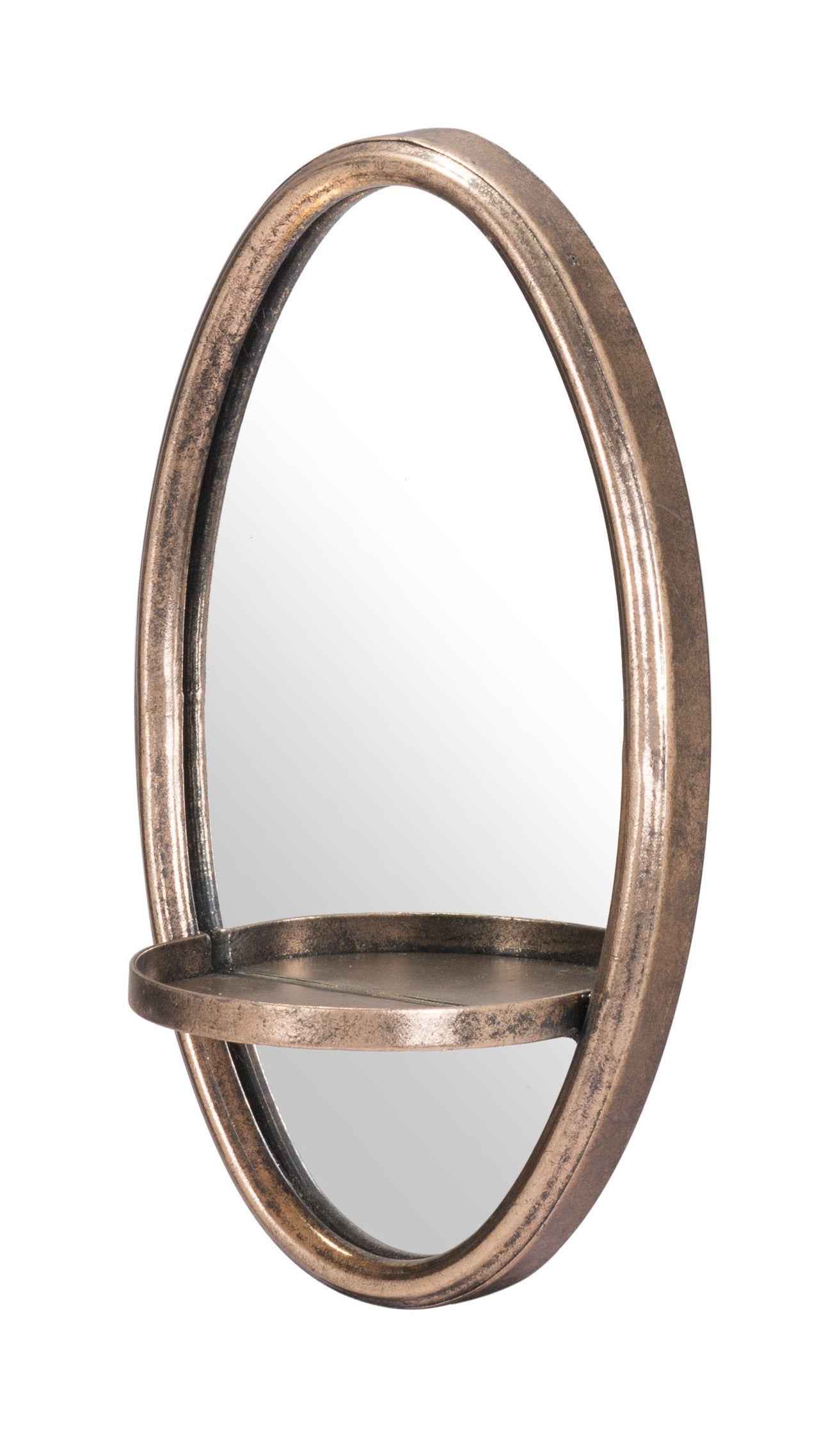 13’’ Gold Oval Accent Framed Mirror - Mirrors