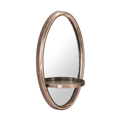 13’’ Gold Oval Accent Framed Mirror - Mirrors