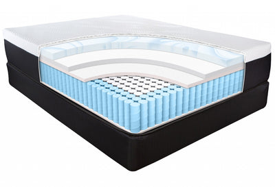 13’ Hybrid Lux Memory Foam And Wrapped Coil Mattress Twin - Hybrid Mattresses