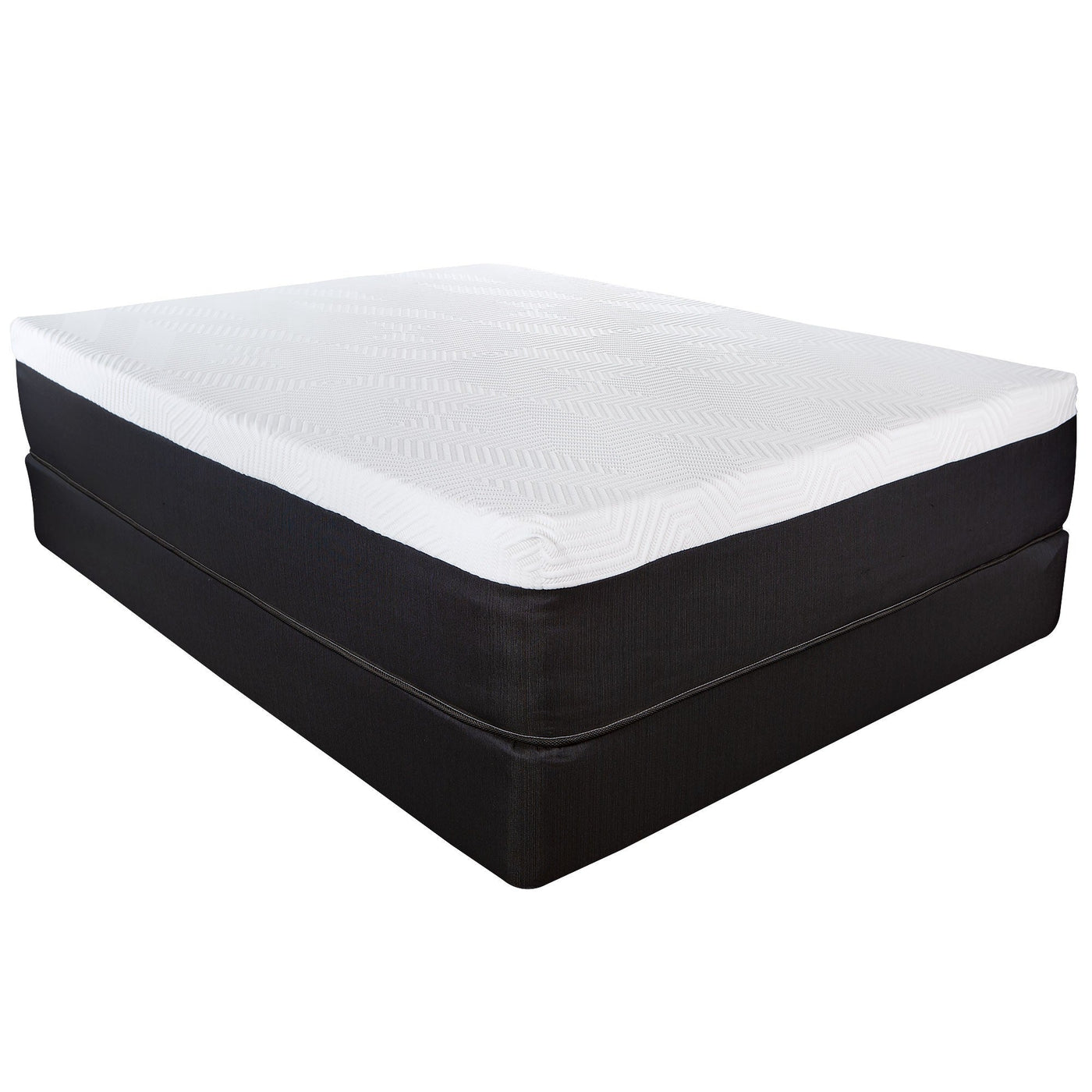 13’ Hybrid Lux Memory Foam And Wrapped Coil Mattress Twin - Hybrid Mattresses