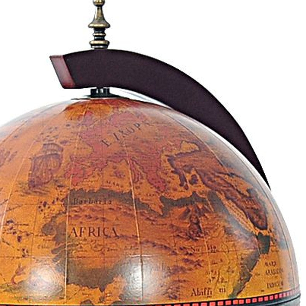 13’ X 15’ X 19’ Red Globe With Chess Holder - Sculptures