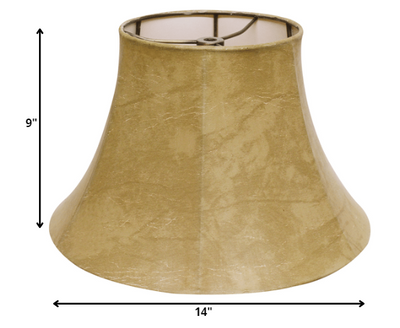 14’’ Faux Snakeskin Slanted Softback Parchment Lampshade - Lampshades