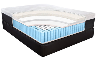 14’ Hybrid Lux Memory Foam And Wrapped Coil Mattress Twin - Hybrid Mattresses