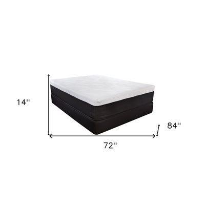 14’ Hybrid Lux Memory Foam And Wrapped Coil Mattress Twin - Hybrid Mattresses