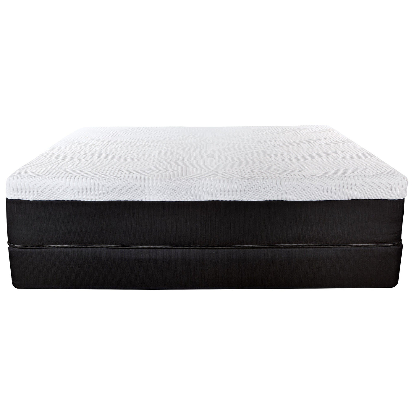 14’ Hybrid Lux Memory Foam And Wrapped Coil Mattress Twin - Hybrid Mattresses