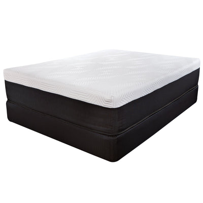 14’ Hybrid Lux Memory Foam And Wrapped Coil Mattress Twin - Twin XL - Hybrid Mattresses