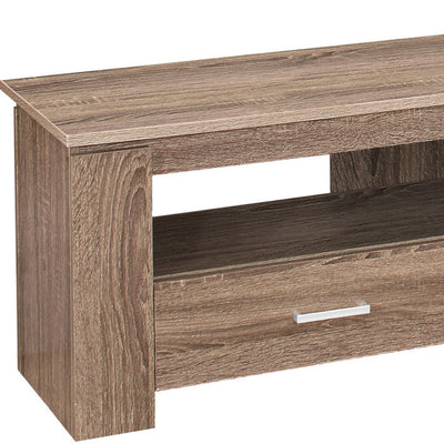 16’’ Deep Taupe Open Shelving TV Stand - TV Stands