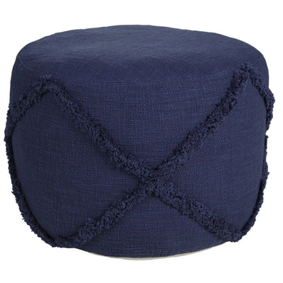 18’ Blue 100% Cotton Ottoman - Ottomans