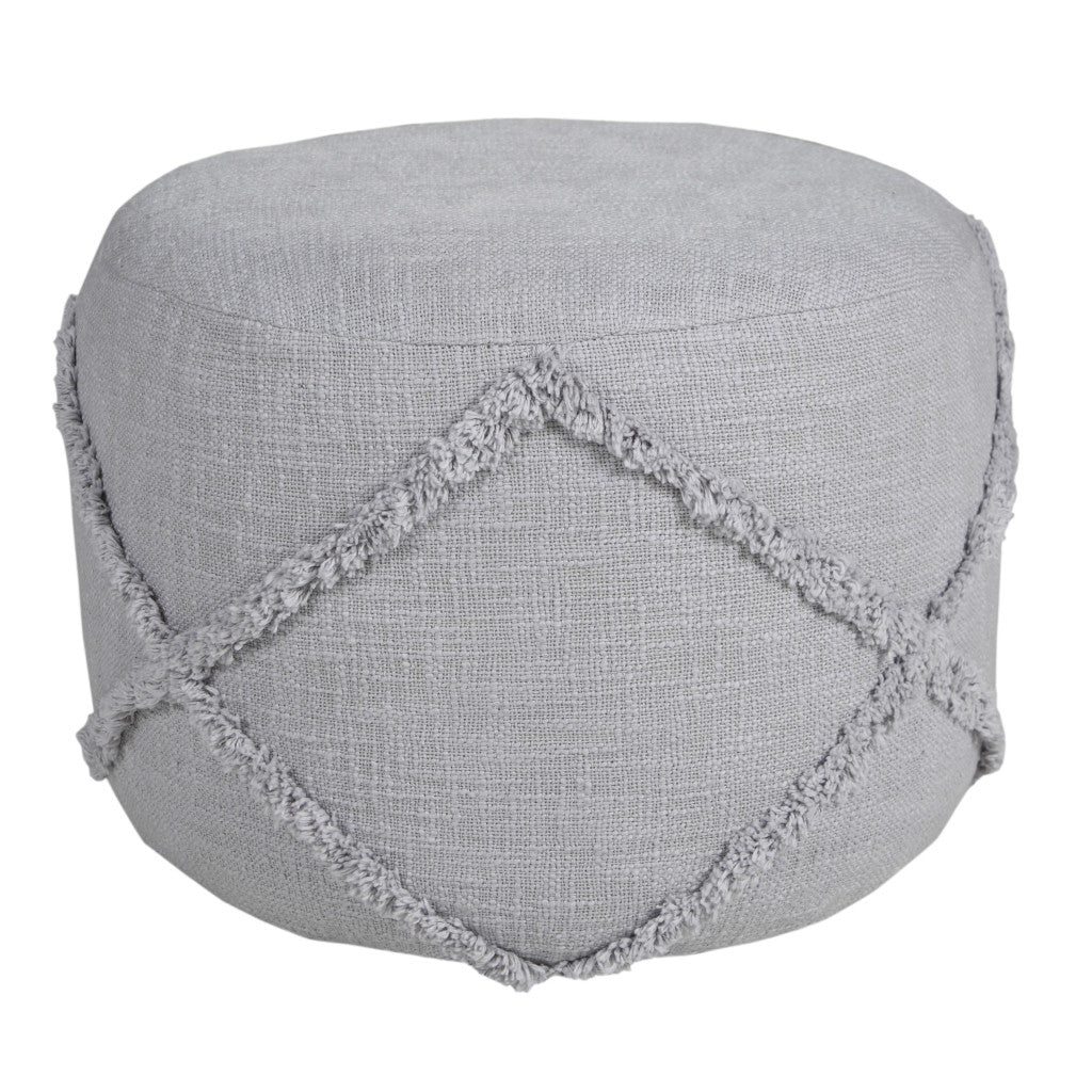 18’ Blue 100% Cotton Ottoman - Ottomans