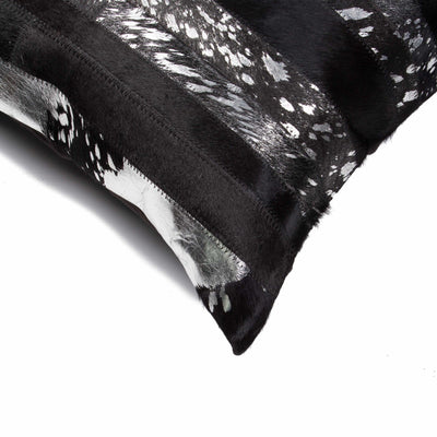 18’ X 18’ X 5’ Black And Silver Pillow - Accent Throw Pillows