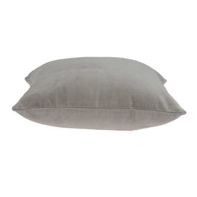 18’’ X 7’’ X 18’’ Transitional Gray Solid Pillow Cover With Poly Insert - Accent Throw Pillows