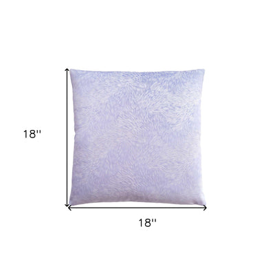 18’ X 18’ Taupe Velvet Polyester Feather Zippered Pillow - Purple - Accent Throw Pillows