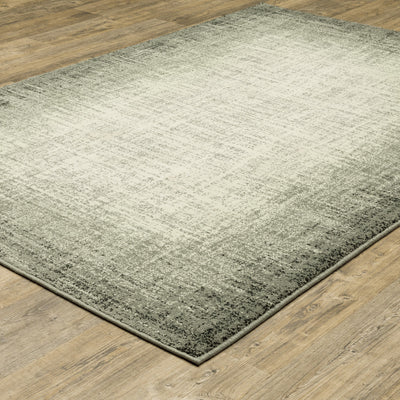 2’ X 3’ Grey Beige And Blue Power Loom Stain Resistant Area Rug - Area Rugs