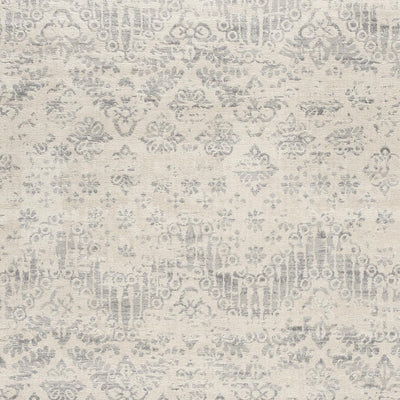 2’ X 3’ Ivory Distressed Ikat Pattern Scatter Rug - Area Rugs