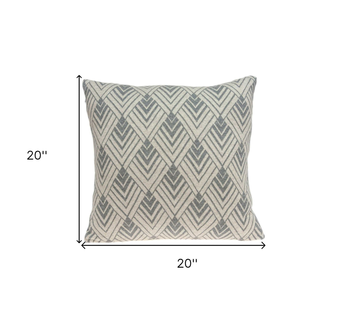 20’ X 7’ X 20’ Beautiful Transitional Tan Cotton Pillow Cover With Poly Insert - Accent Throw Pillows