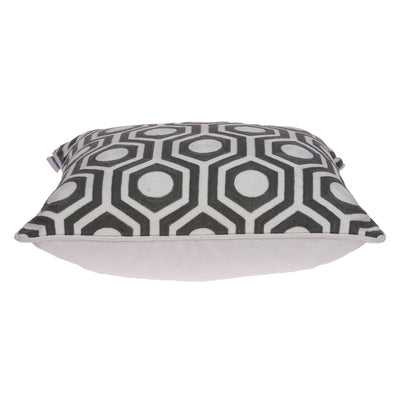 20’’ X 7’’ X 20’’ Cool Gray And White Pillow Cover With Poly Insert - Accent Throw Pillows