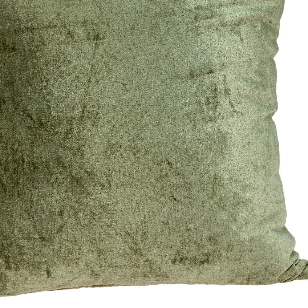 20’ X 7’ X 20’ Transitional Olive Solid Pillow Cover With Poly Insert - Accent Throw Pillows