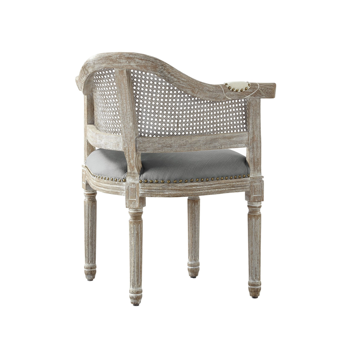 24’ Beige Linen Arm Chair - Accent Chairs