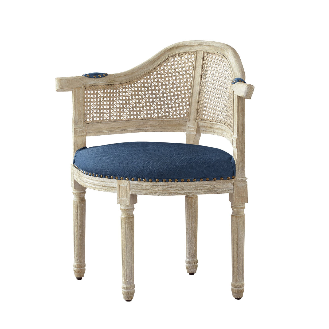 24’ Beige Linen Arm Chair - Accent Chairs