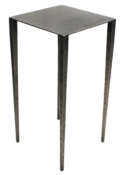 24’ Nickel Iron Square End Table - End-Side Tables