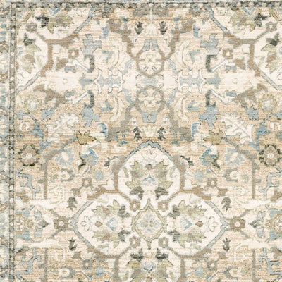 2’X8’ Beige And Ivory Medallion Runner Rug - Area Rugs