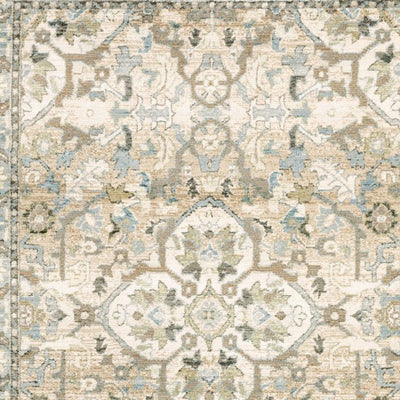 2’X8’ Beige And Ivory Medallion Runner Rug - Area Rugs