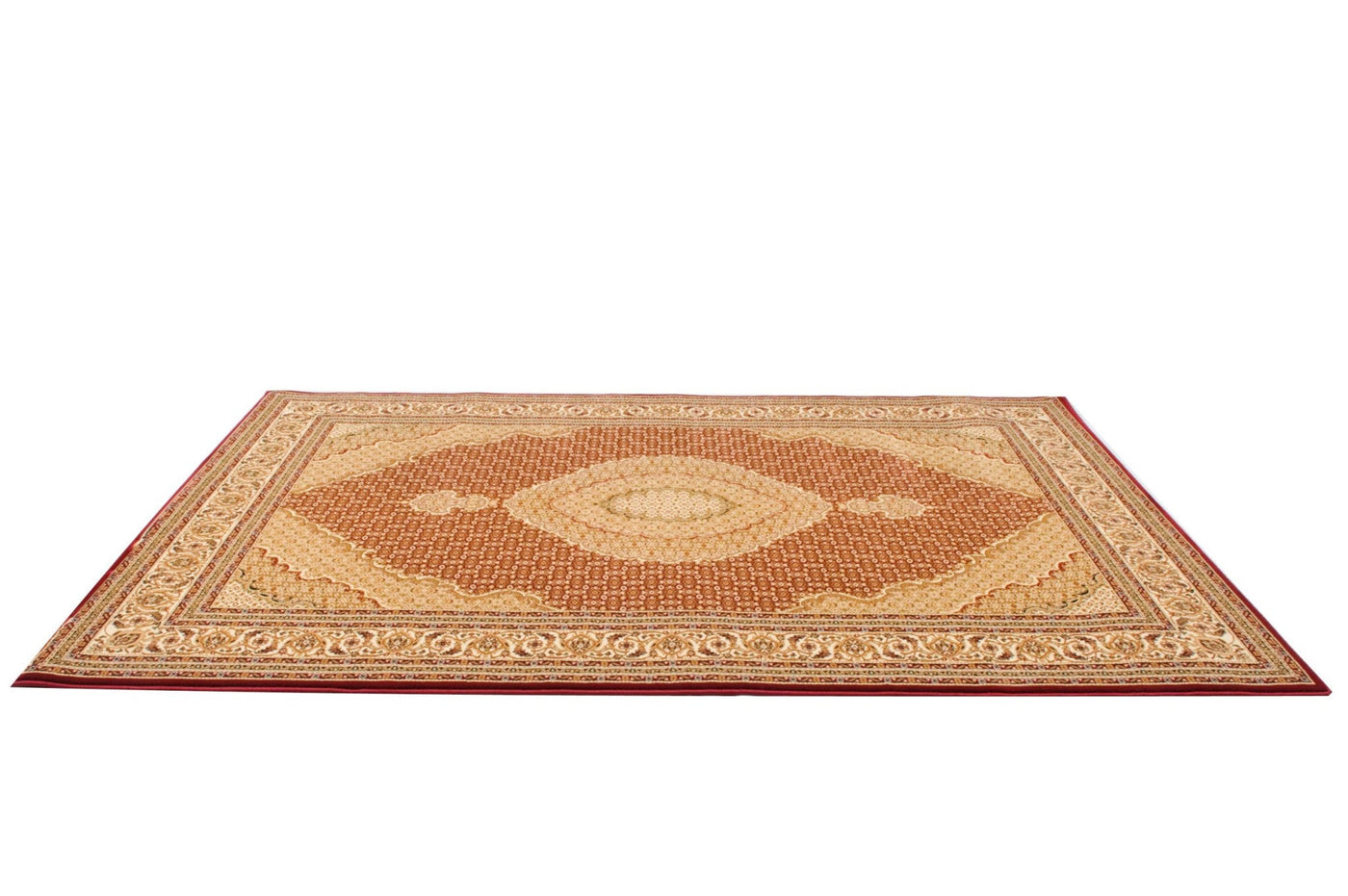3’ x 13’ Red and Beige Medallion Runner Rug - Area Rugs