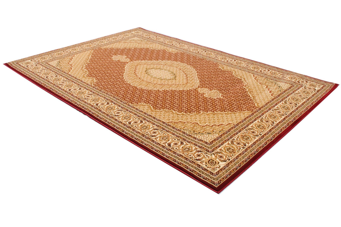 3’ x 13’ Red and Beige Medallion Runner Rug - Area Rugs